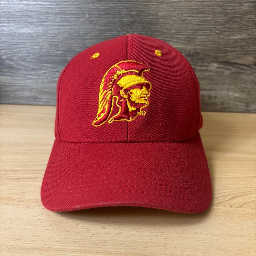 USC Trojans Hat Cap Fitted Small Red Alt Logo‎ Southern California Zephyr